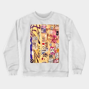 Street Graffiti Pop Art Sticker NYC Crewneck Sweatshirt